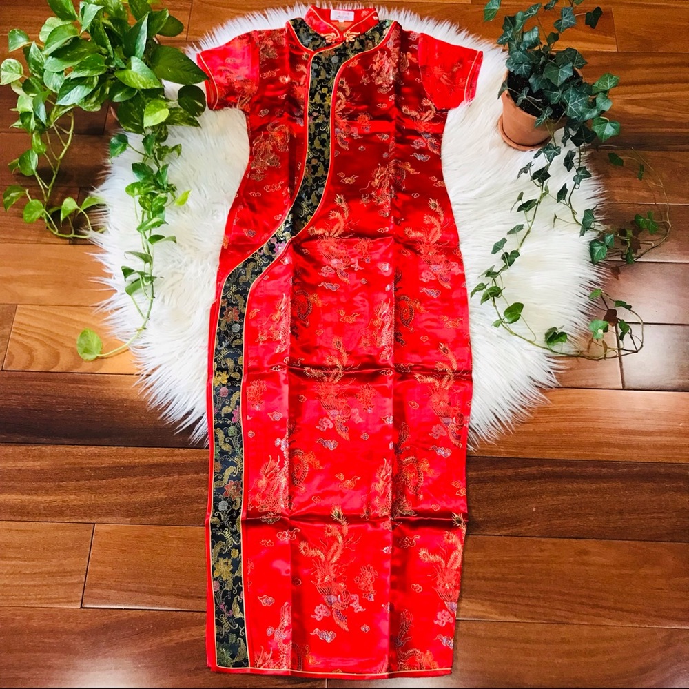 🌿Chinese Traditional Long Cheongsam Dress